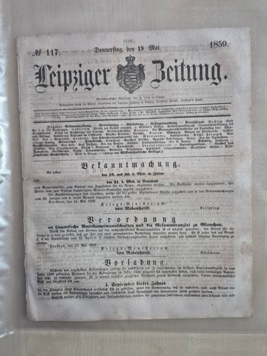 Leipziger zeitung mai - zeitung,