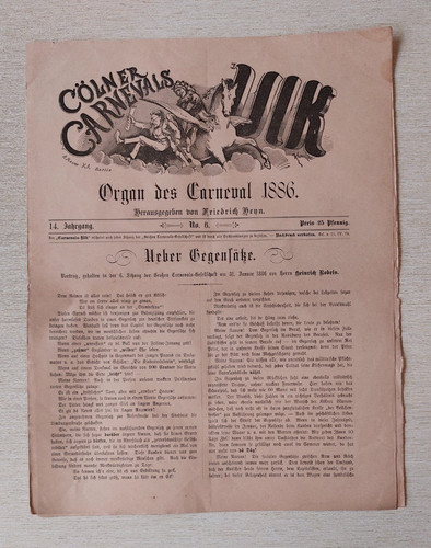 Cölner carnevals ulk eine - carnevals,