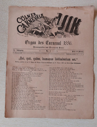 Cölner carnevals ulk - carnevals, eine