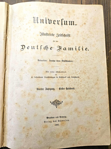 Universum illustrirte - universum:,